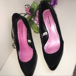 Black patent leather and suede high heels, 🔥❤️Isaac Mizrahi